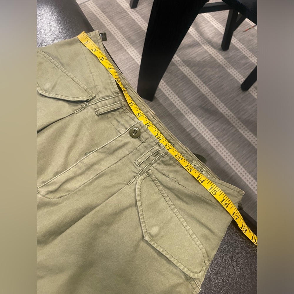 R13 harem cargo drop crotch jean denim Pant - Olive. SIZE 28 - Picture 8 of 14